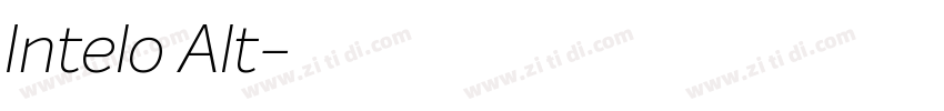 Intelo Alt字体转换